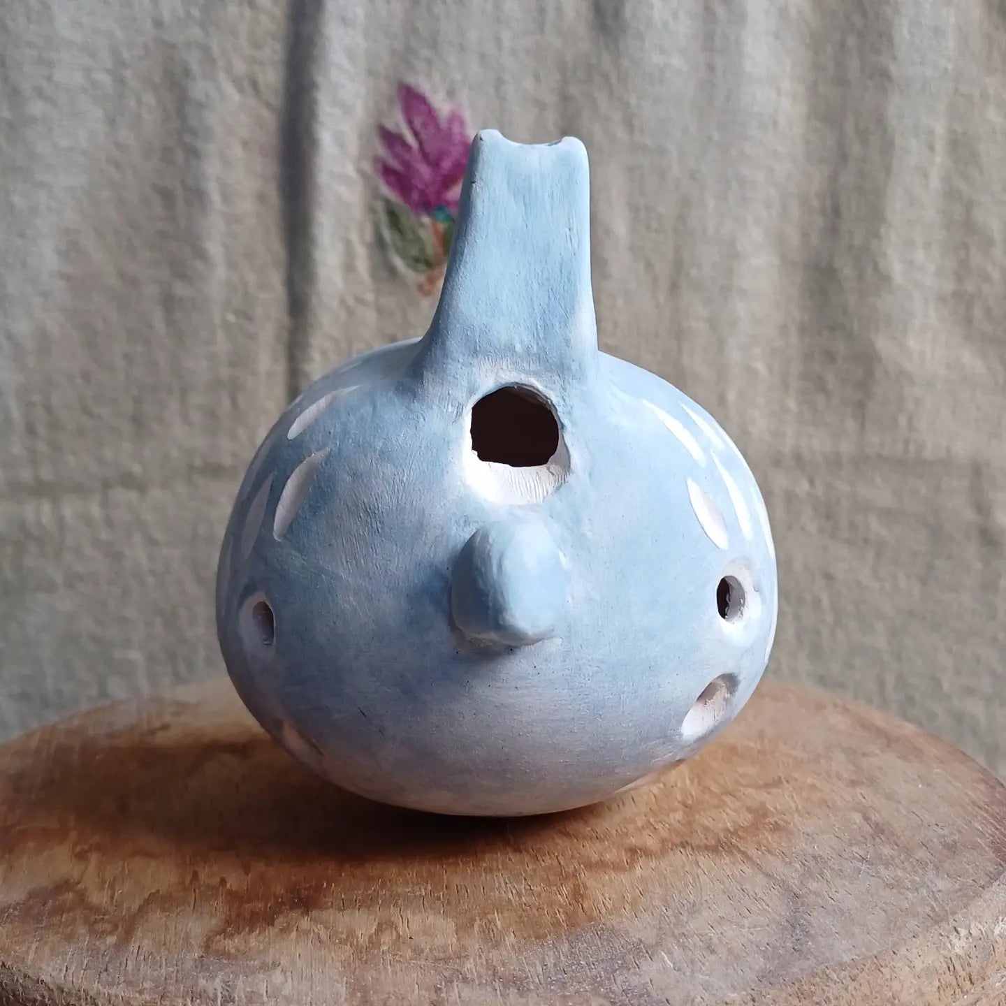 Asha magical Ceramic whistle Blue Bird Ocarina 🦤